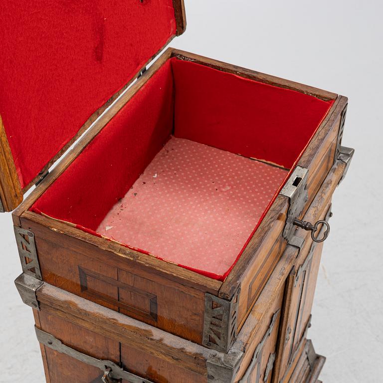 A Baroque style cabinet, late 19th Century.