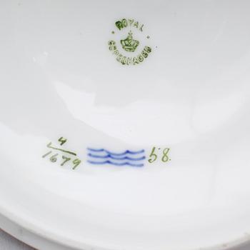 LOCKSKÅLAR, 1 par, porslin, Royal Copenhagen.