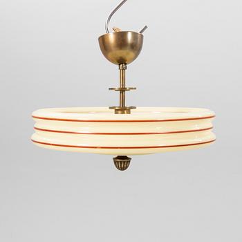 A 1930/40s ceiling pendant.