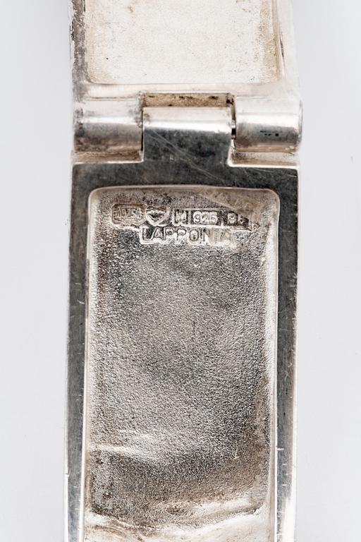 LAPPONIA armband silver "Ceres" design Björn Weckström Finland 1979.