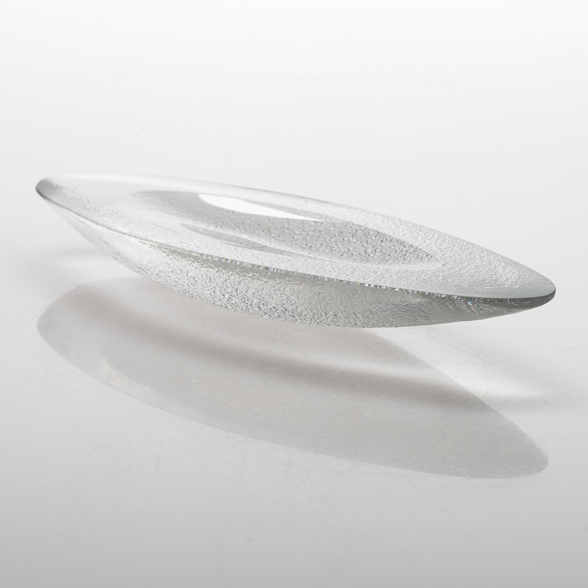 Tapio Wirkkala, lasiveistos, 3587, signeerattu Tapio Wirkkala Iittala -56.