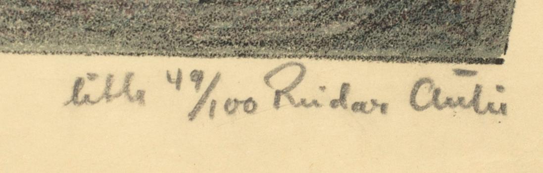 REIDAR AULIE, color litograph 49/100.