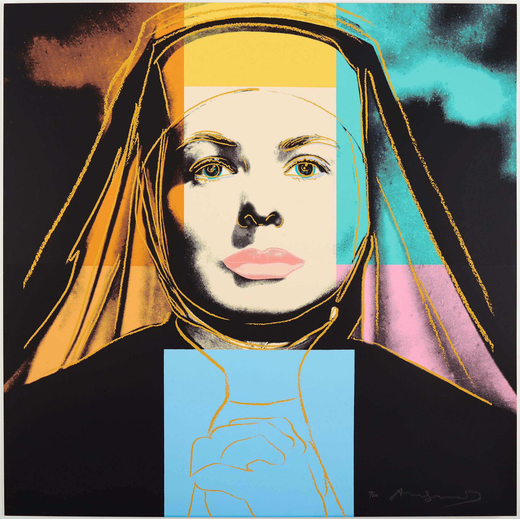 Andy Warhol, "The Nun", ur: "Three portraits of Ingrid Bergman".
