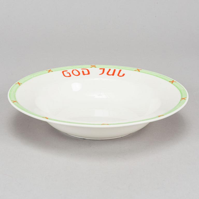 Julservis, 88 delar, porslin, "God Jul", Rörstrand / Gustavsberg.