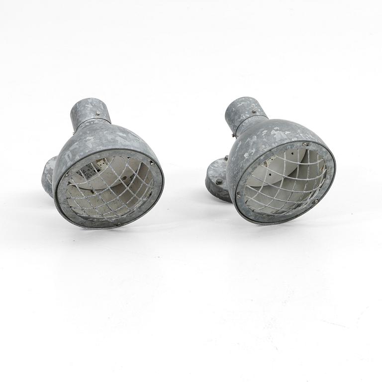 Wall lights, a pair, Fagerhult, 20th century.