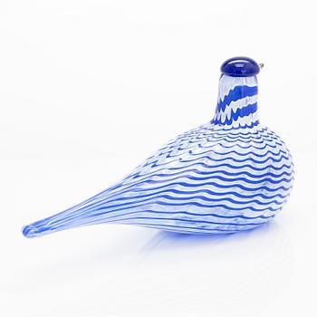 Oiva Toikka, a glass bird, signed O. Toikka, Nuutajärvi.