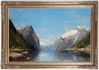 Georg Anton Rasmussen, oil on canvas, signed.