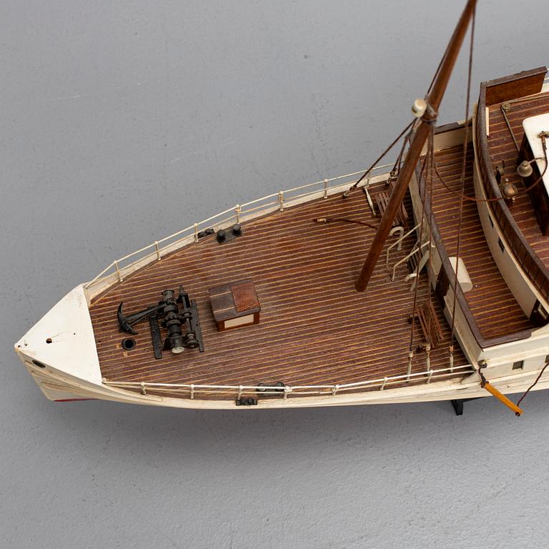 A steam boat model, 1970s.