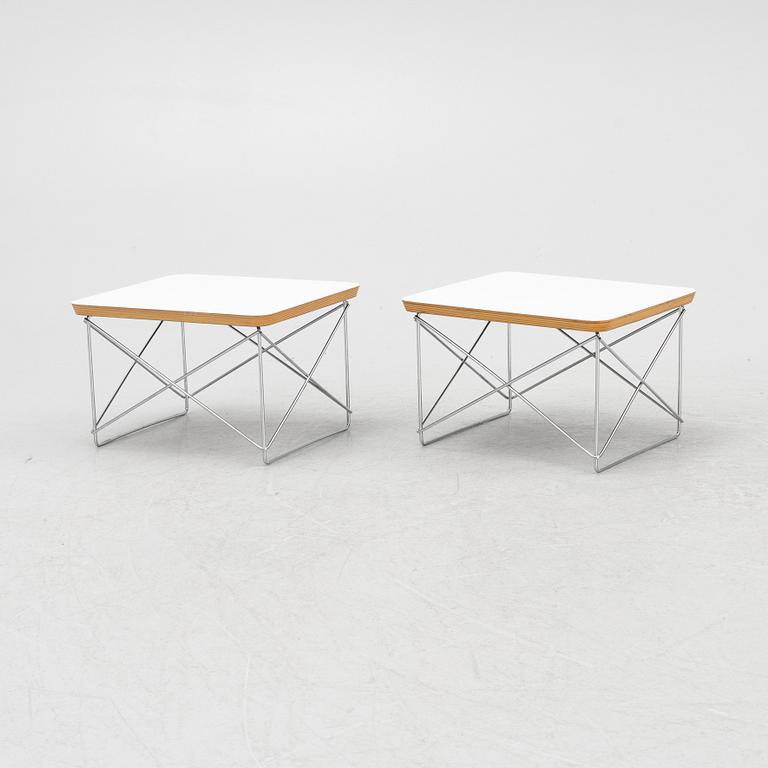 Charles & Ray Eames, sängbord, ett par, "LTR Occasional Table", Vitra Design Museum, omkring 2000.