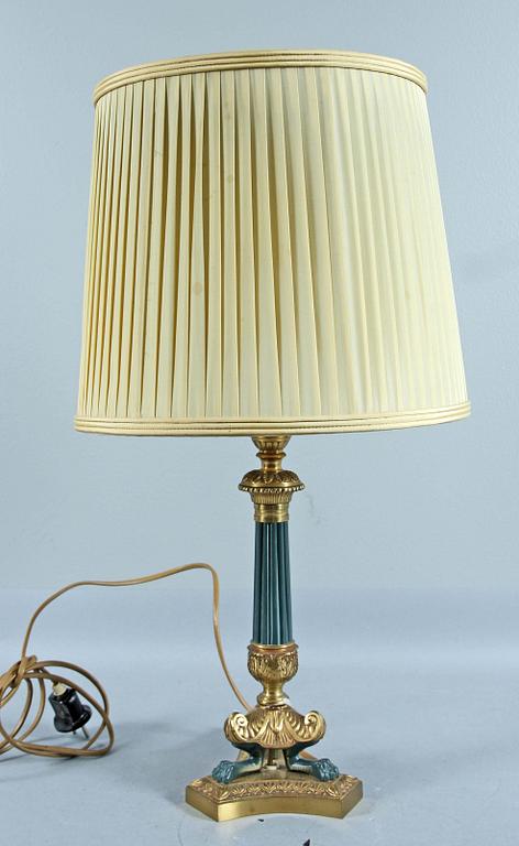 BORDSLAMPA, empirestil, 1900-tal.