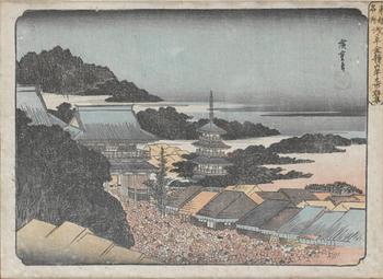 1131. Ando Utagawa Hiroshige, Landskap, ur; "Toto Meisho".