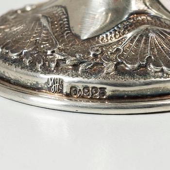 Champagnekalkar, 10 st, sterlingsilver, rokokostil, 1900-tal.