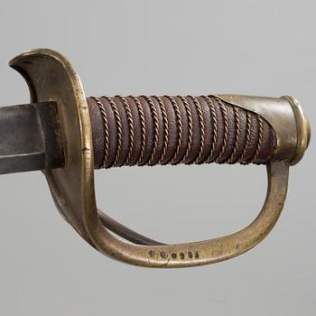 a French light cavalry sabre model 1822.