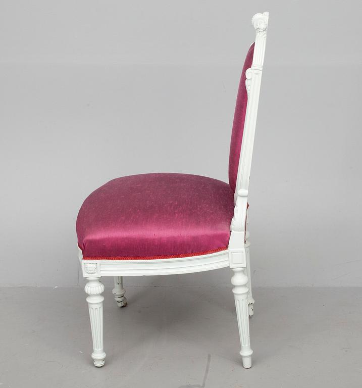 STOLAR, 2 st /STOLAR, ett par, Louis XVI-stil, 1800-talets slut.