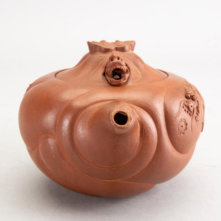 Tekannor, 6 st Kina 1900-tal lergods.