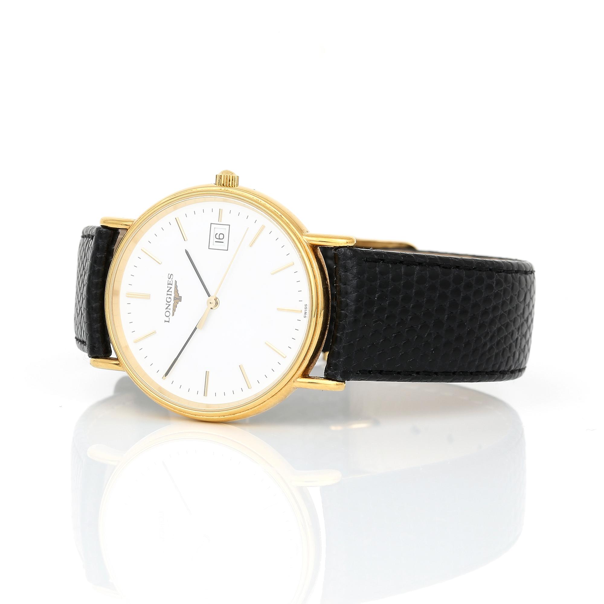 ARMBANDSUR, herr, stål och förgyllt stål, Longines.