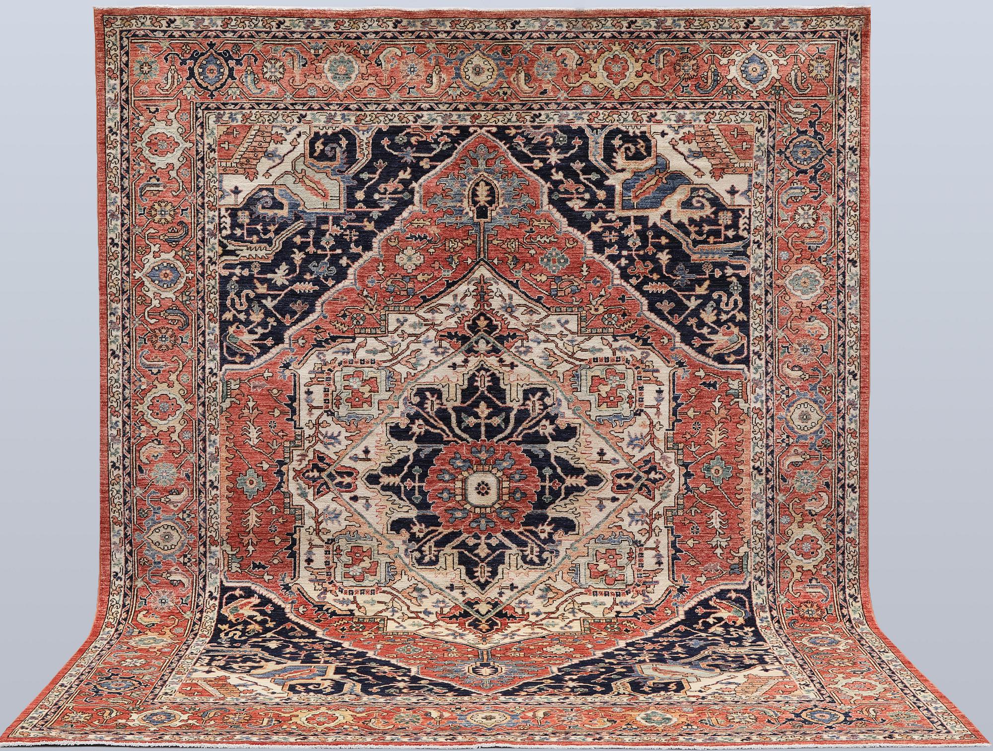A Zigler, Heris Design carpet, 297 x 247 cm.
