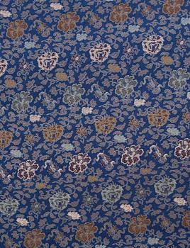 Four pieces of old Chinese silk fabrics.