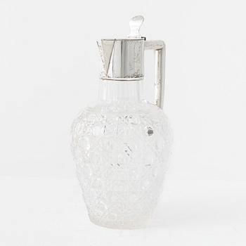 CG Hallberg, vinkanna, silver och glas, Stockholm 1899.