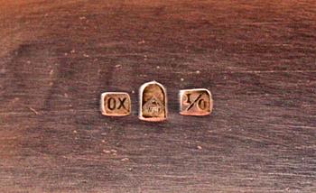 BORDSSPEGEL. WMF, försilvrad, Louis XVI-stil, efter 1909.