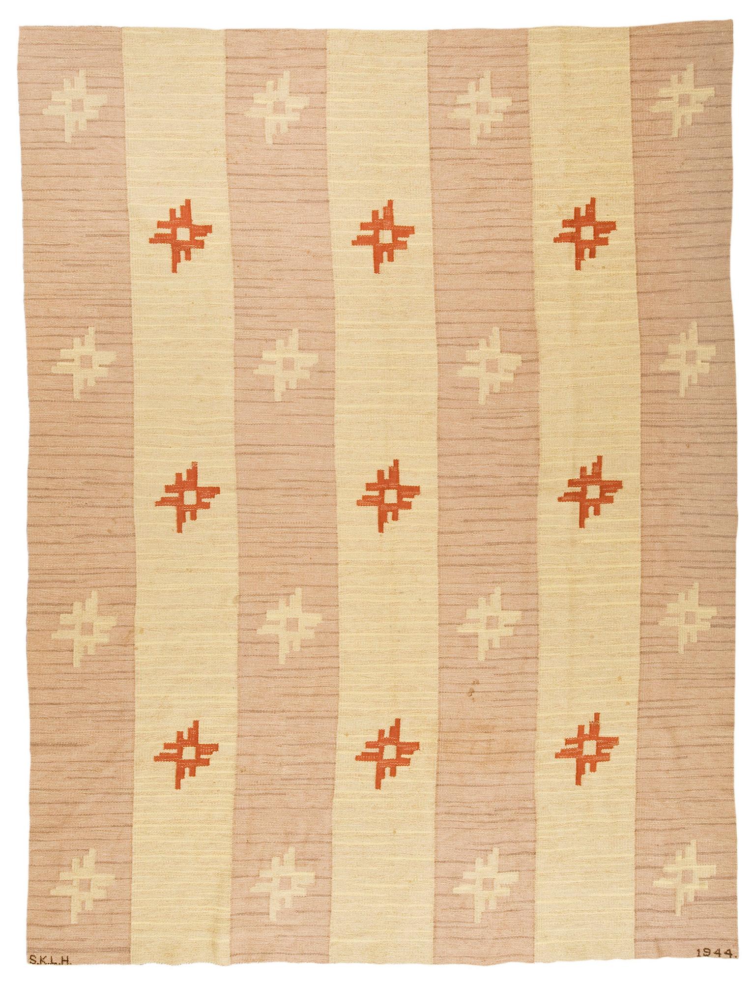 MATTA. Rölakan. 334x258 cm. Signerad S.K.L.H. 1944. (Södra Kalmar Läns Hemslöjd). 1900-talets förra hälft.