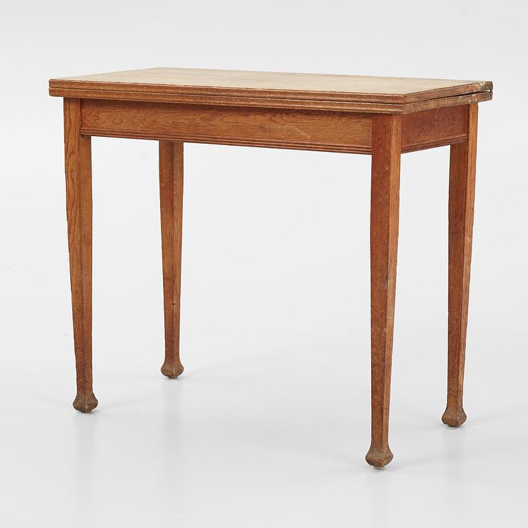 August Strindberg's games table, a Jugend oak games table, circa 1900.