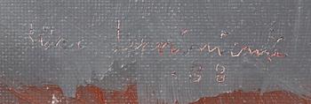 LIISA LEPPINIEMI, öljy levylle, signeerattu ja päivätty -88.