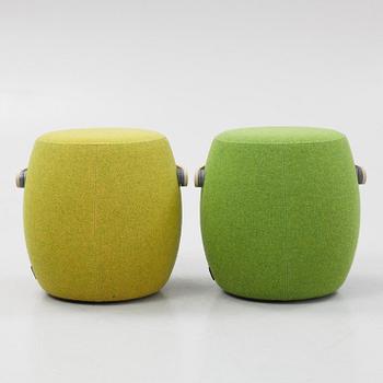 Mattias Stenberg, sittpuffar, ett par, "Carry on", Offecct.
