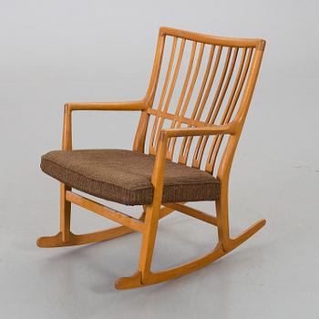 HANS J WEGNER, ROCKING CHAIR "ML-33" FOR MIKAEL LAURSEN DENMARK, 1950's.