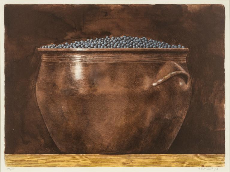 Philip von Schantz, lithograph in colours, 1978, signed 107/155.