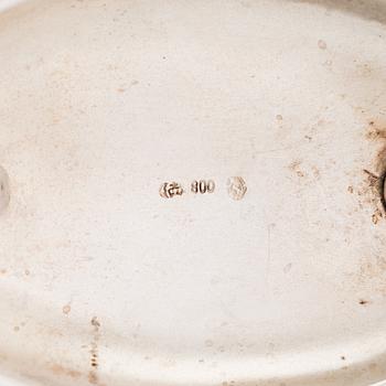 Såskanna, silver, Gebrüder Kühn, Schwäbisch Gmünd, Tyskland 1900-tal.