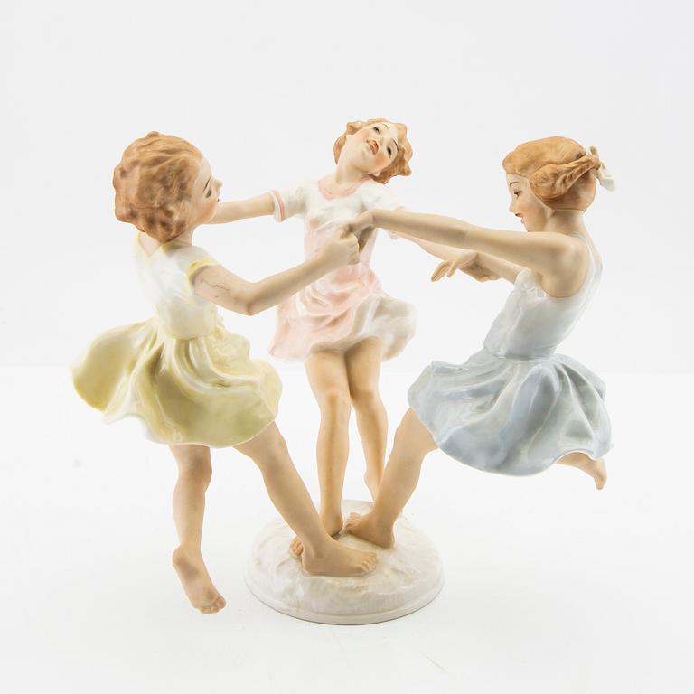 Figurin Hutschenreuther Tyskland 1900-talets mitt porslin.