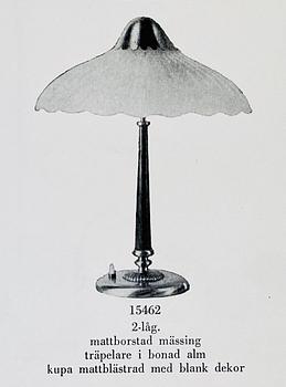 Harald Notini, a table lamp, model '15462', Arvid Böhlmarks Lampfabrik, Sweden, 1940s.