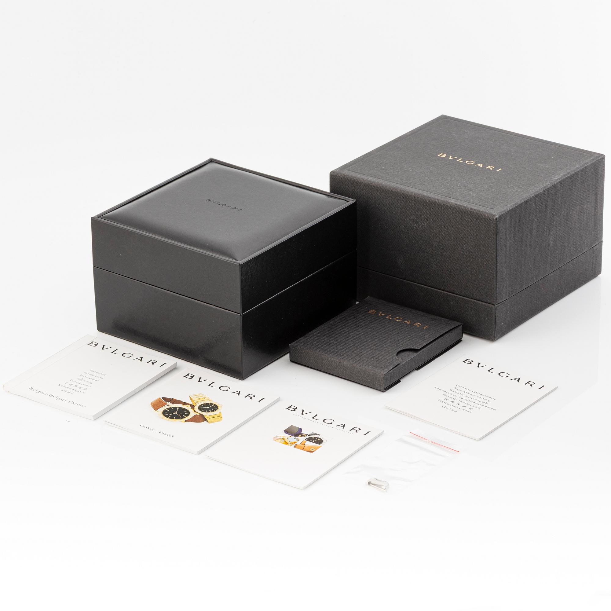 Bulgari, chronograph, wristwatch, 38 mm.