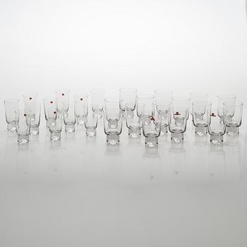 Tapio Wirkkala, A 47-piece glassware set "Future". Iittala, late 20th century.