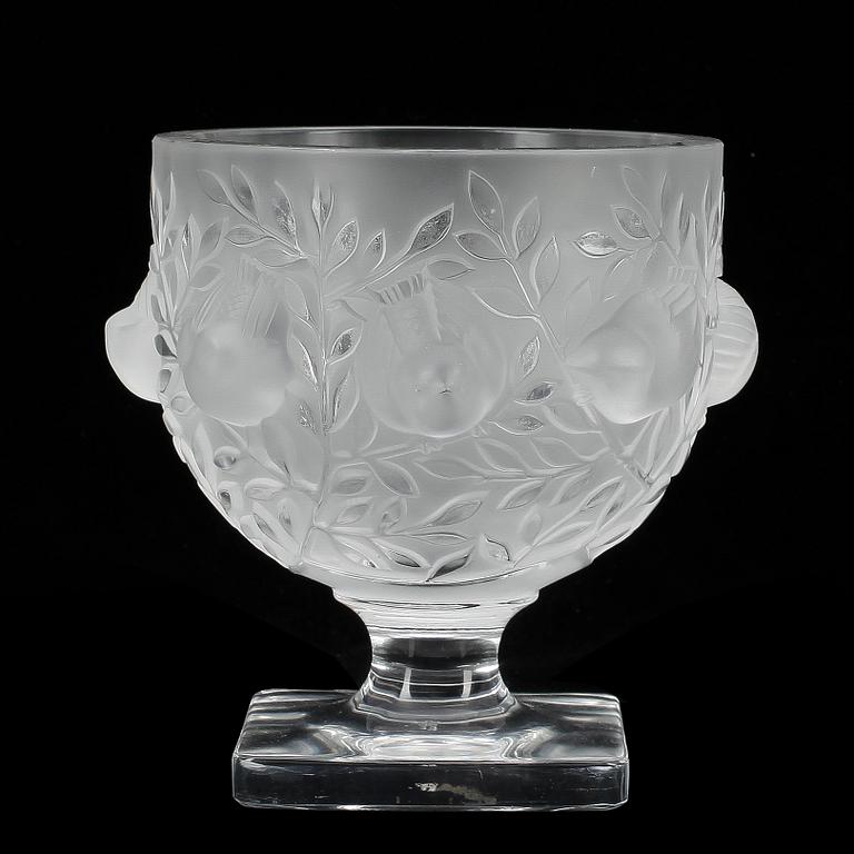 SKÅL på FOT, glas, Lalique, Frankrike, signerad. 1900-talets andra hälft.