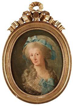 319. Elias Martin, Womans portrait, probably picuring Henriette Hertz (1764-1847).
