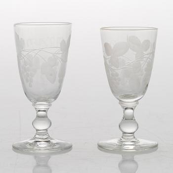 A 84-piece 'Savoy' glasswear, 1940s.