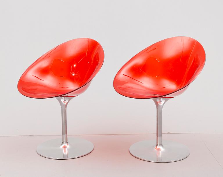 STOLAR, 1 par, "Eros", Philippe Starck för Kartell, Italien, 1900-/2000-tal.