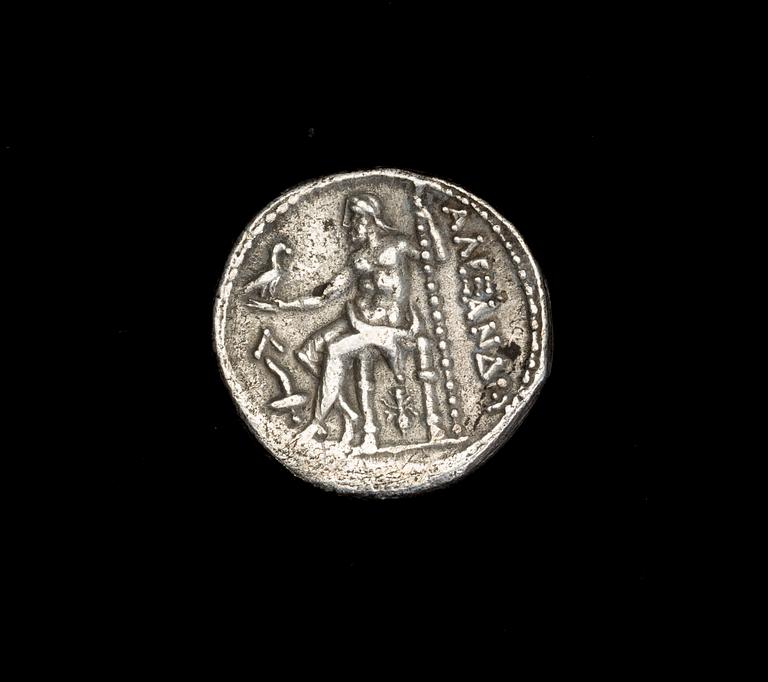 MYNT, silver. Alexander III (den Store). Grekland, ca 17 gram.