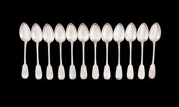 503. 12 FINNISH DESSERT SPOONS.