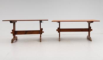 BOCKBORD, 2 st, snarlika, 1900-talets första hälft.