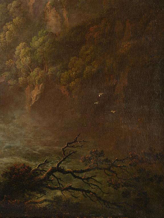 Italiensk skola 1800-tal. Vy över Cascata delle Marmore.