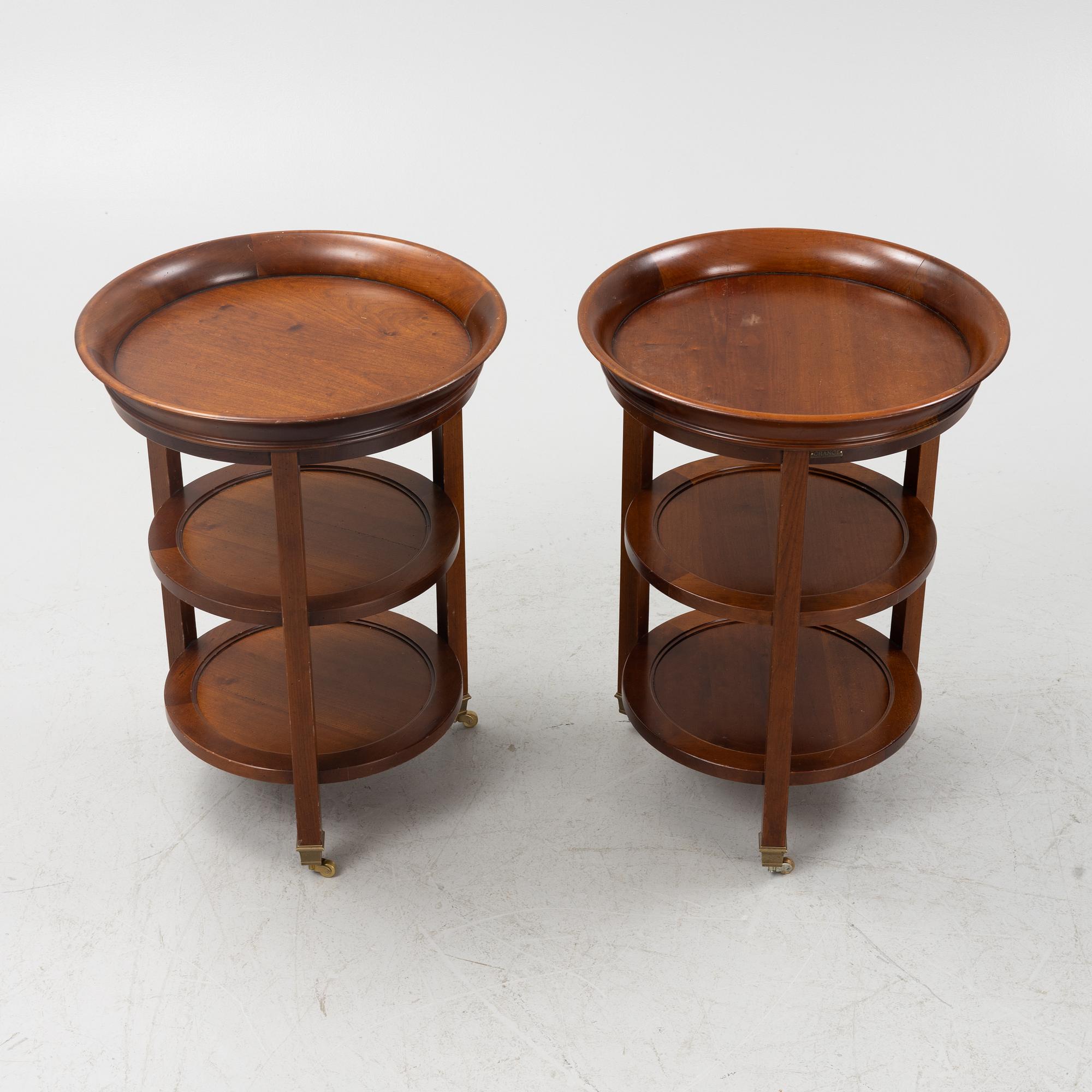 A pair of side tables, France, later part of the 20th Century.