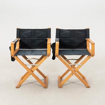 Ewan McGregor director's chairs, a pair for Habitat, 2000s.