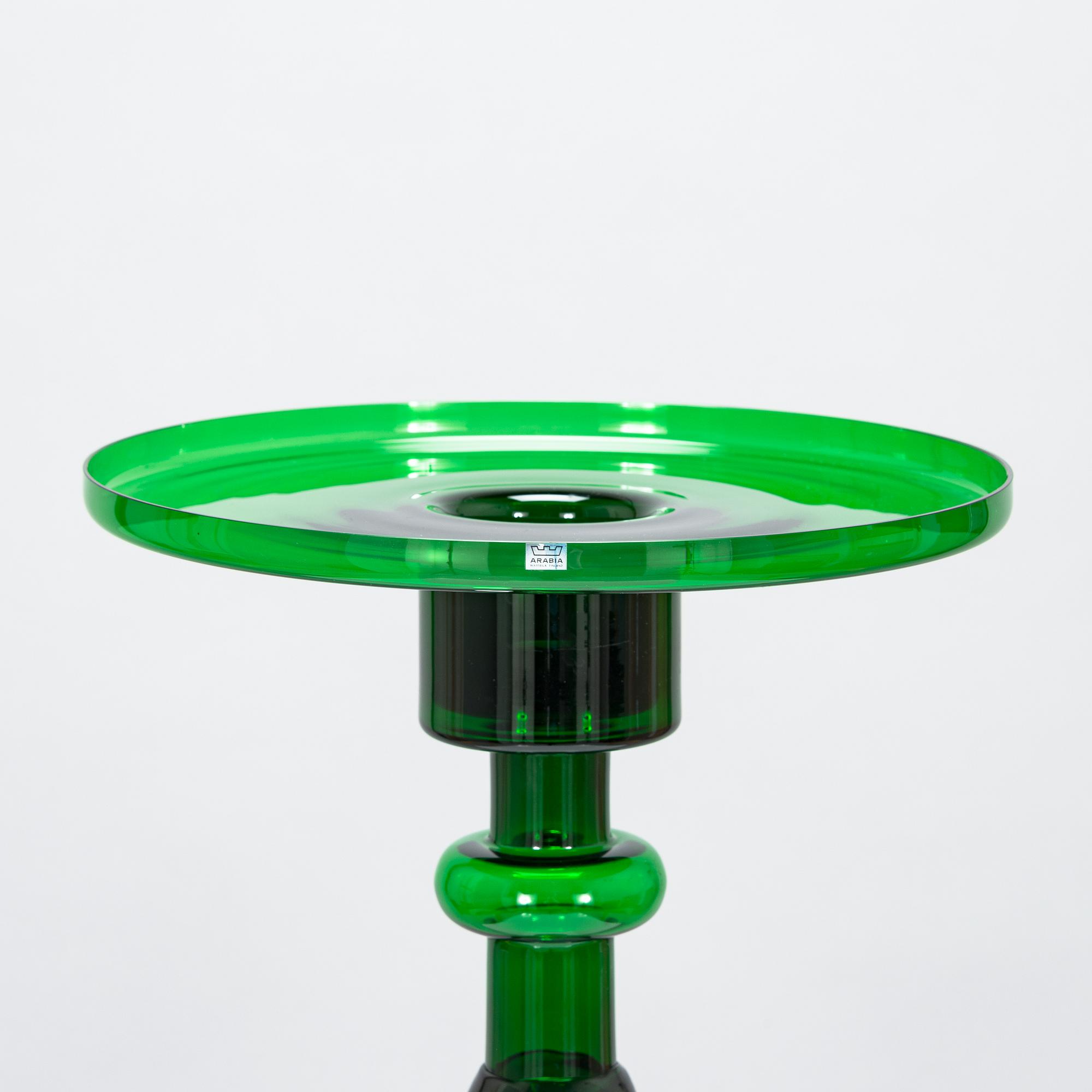 Oiva Toikka, kynttilänjalka/maljakko, "Majakka", signeerattu Notsjö Nuutajärvi.