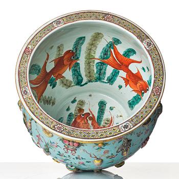 Fiskbassäng, porslin. Sen Qingdynasti/omkring 1900.