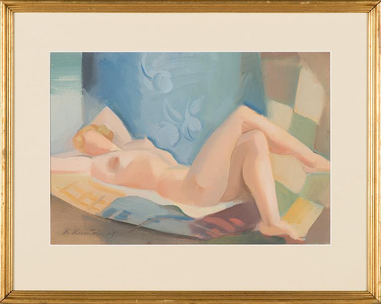 Kalle Kuutola, gouache, signerad och daterad-31.