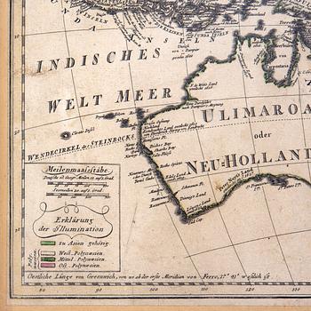 Fridrich Gottlieb Canzler , map 1795 "Karte vom Fünftenerdtheil oder Polynaesien-Inselwelt...".