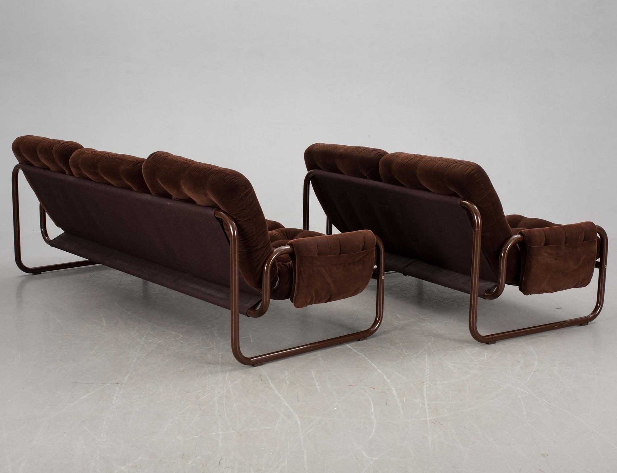 SOFFGRUPP, 4 delar, troligen IKEA 1970-tal.